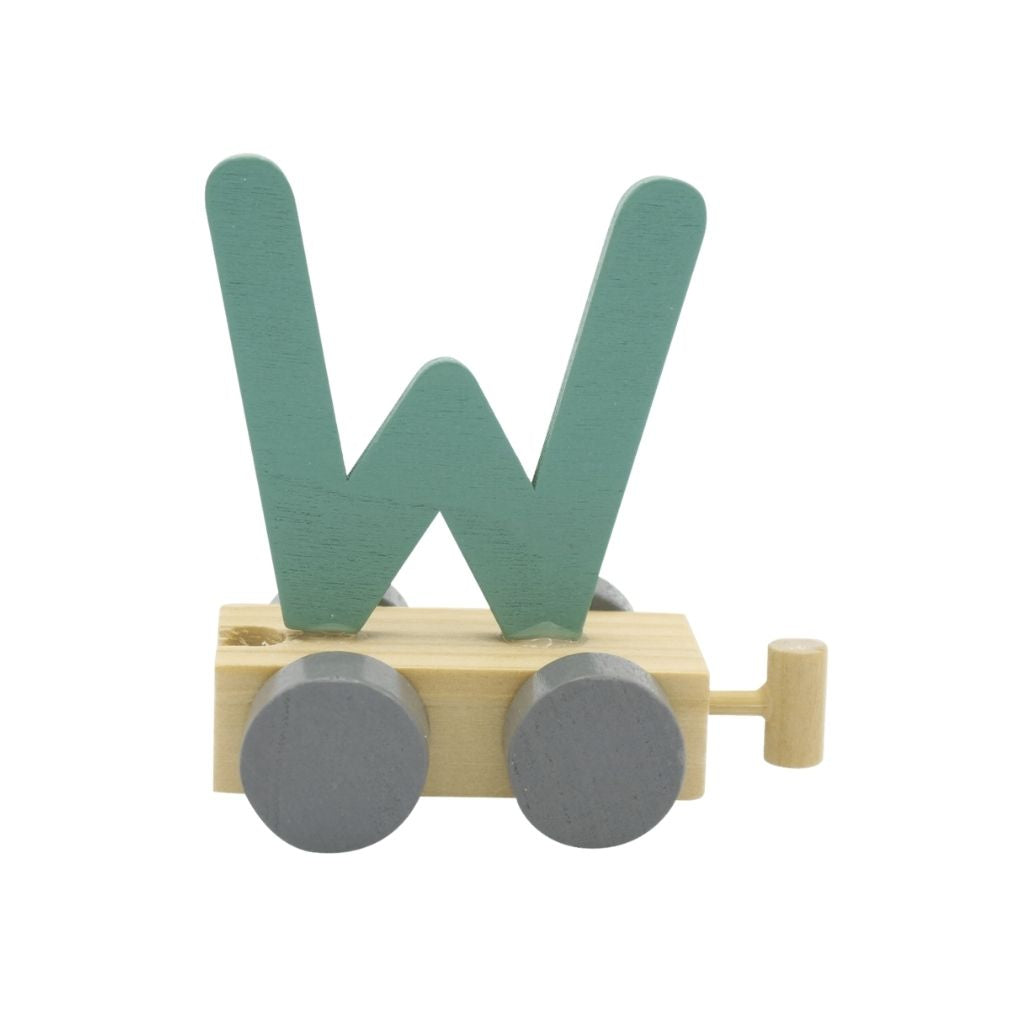 JEP! Treinletter W Green Hout