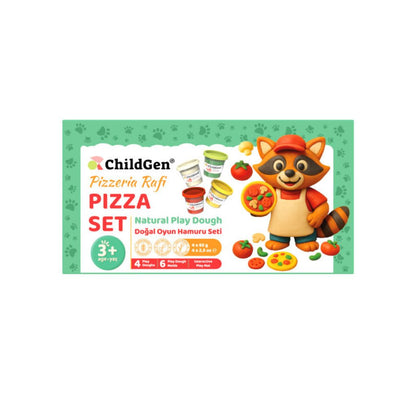 ChildGen Set Pizza en Pâte à Modeler Colorée