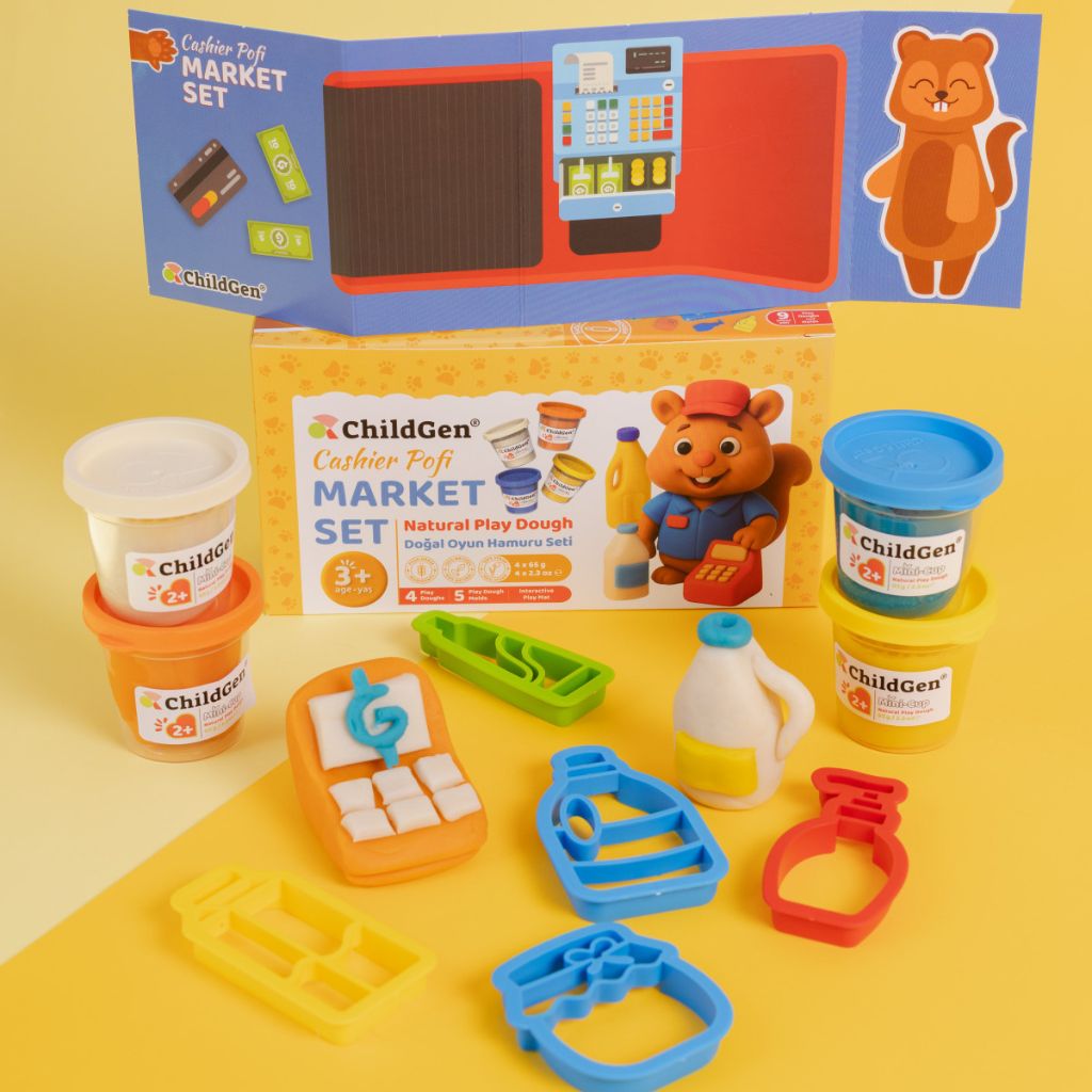 ChildGen Set De Supermarché Argile Colorée 