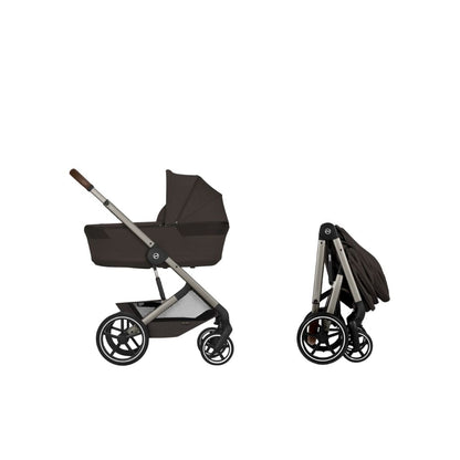 Cybex Poussette Balios S Lux + Nacelle Pliable Chocolate Brown