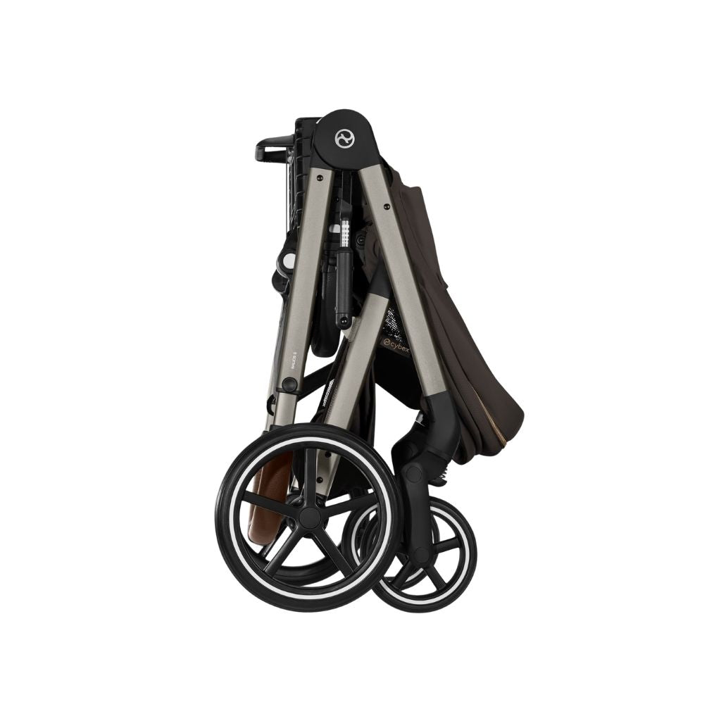 Cybex Poussette Balios S Lux + Nacelle Pliable Chocolate Brown