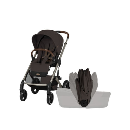 Cybex Poussette Balios S Lux + Nacelle Pliable Chocolate Brown