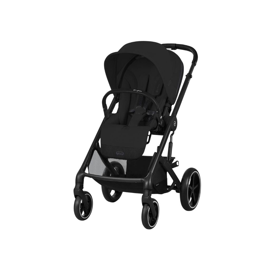 Cybex Kinderwagen Balios S Lux + Opvouwbare Draagmand Moon Black