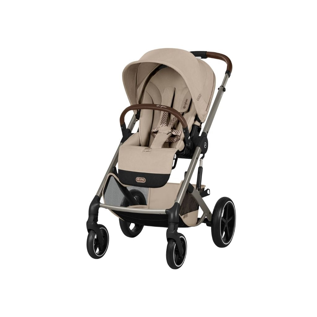 Cybex Kinderwagen Balios S Lux + Opvouwbare Draagmand Almond Beige