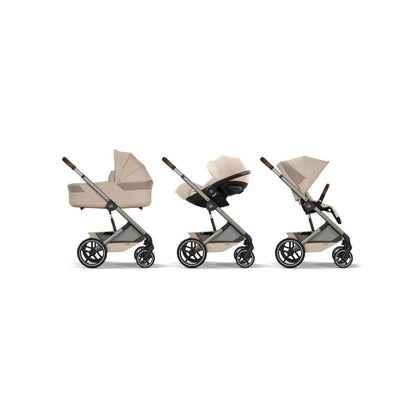 Cybex Poussette Balios S Lux + Nacelle Almond Beige