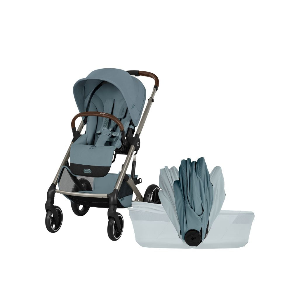 Cybex Poussette Balios S Lux + Nacelle Pliable Stormy Blue