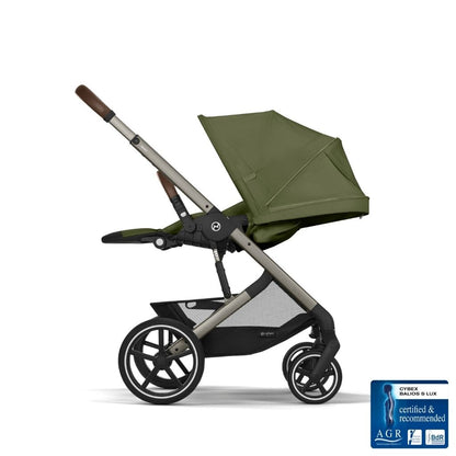 Cybex Poussette Balios S Lux + Nacelle Pliable Moss Green