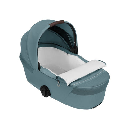 Cybex 2 en 1 Poussette Talos S Lux Stormy Blue + Nacelle Pliante Stormy Blue (Châssis Taupe)