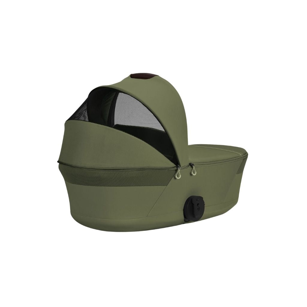 Cybex 2 en 1 Poussette Talos S Lux Moss Green + Nacelle Pliante Moss Green (Châssis Taupe) 
