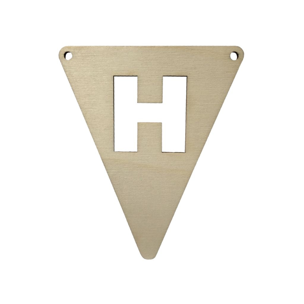 JEP! Lettervlagje H Wood