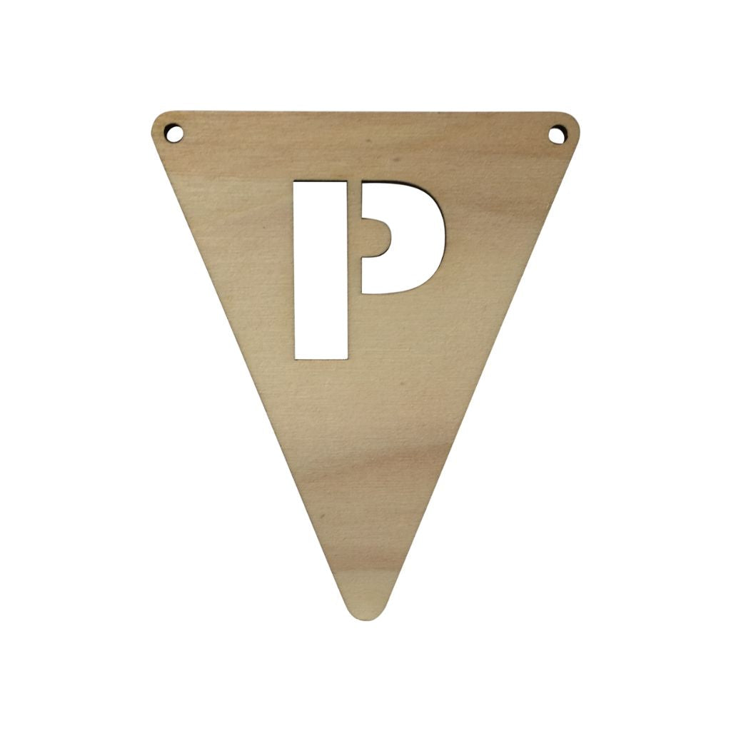 JEP! Lettervlagje P Wood