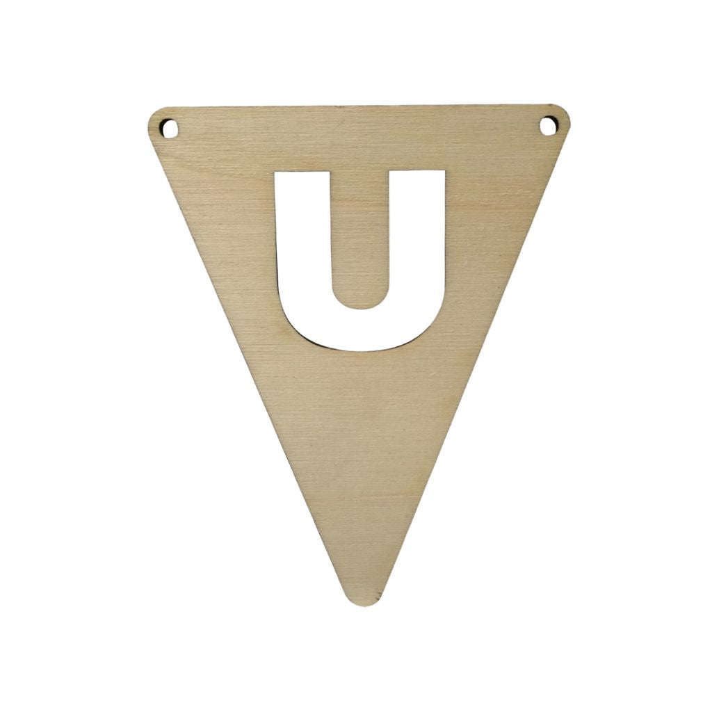 JEP! Lettervlagje U Wood