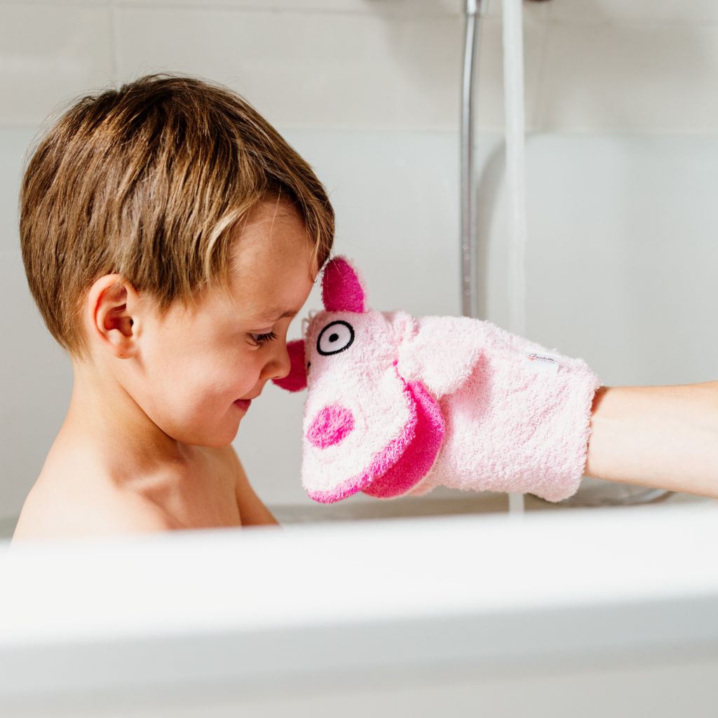 Isabelle Laurier Gant De Toilette Cochon En Coton