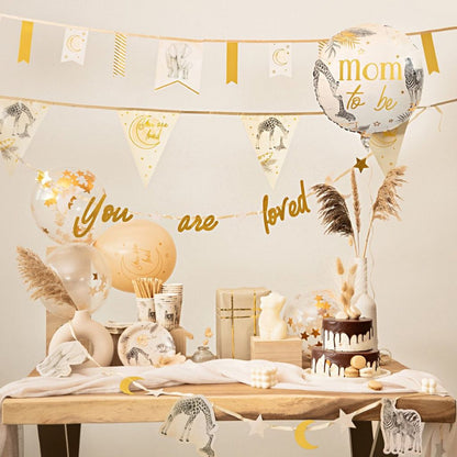 HAZA Witbaard Folieballon "Mom To Be" Nude 45 cm