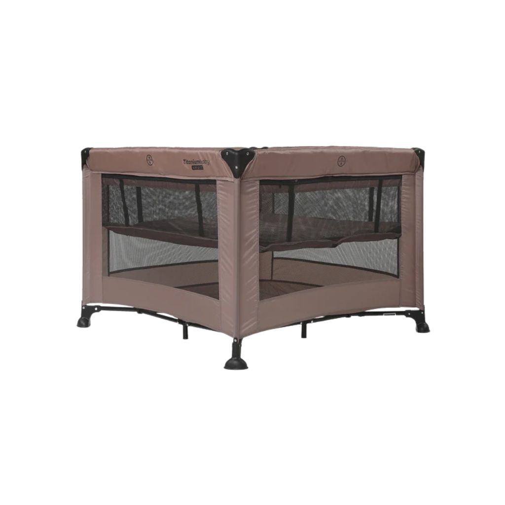 Titaniumbaby Opvouwbaar Reisbed / Park Smart Mason Taupe