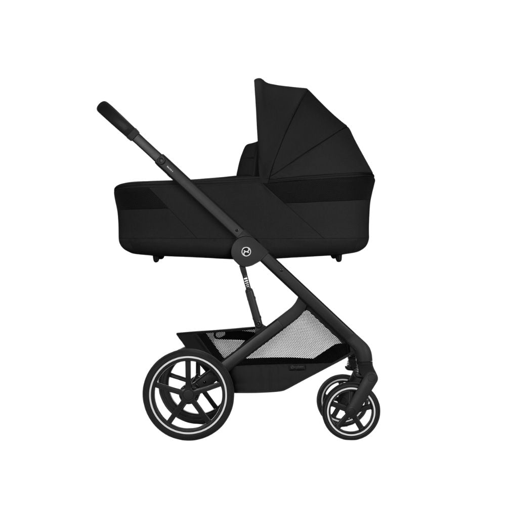 Cybex 3-in-1 Kinderwagen Balios S Lux Moon Black + Draagmand Moon Black + Draagbare Autostoel Groep 0+ Cloud G3 Black