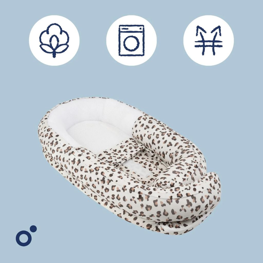 Doomoo Babynestje Cocoon Leopard Cream