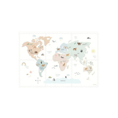 Play&Go Tapis De Puzzle Worldmap Multi – 6 Pièces