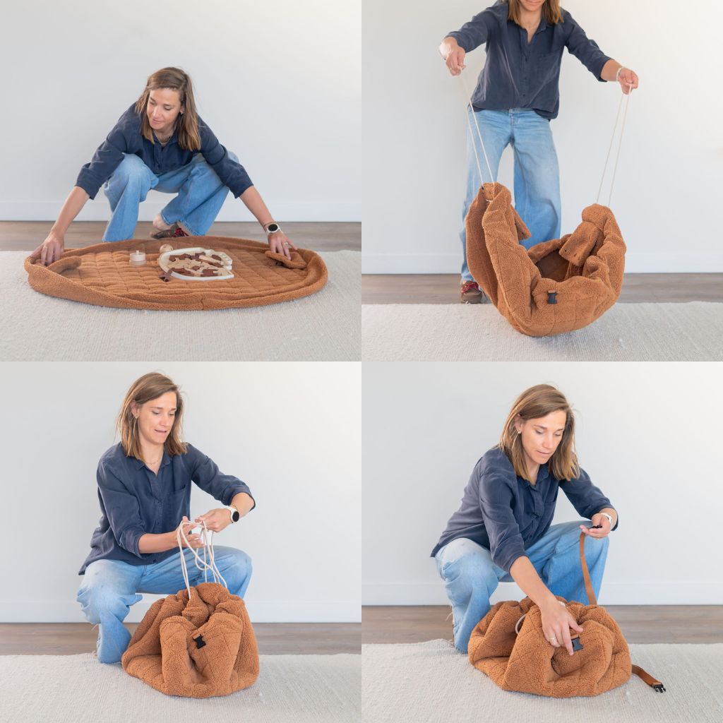 Play&Go Sac De Rangement / Couverture De Jeu Noomad Brown Teddy