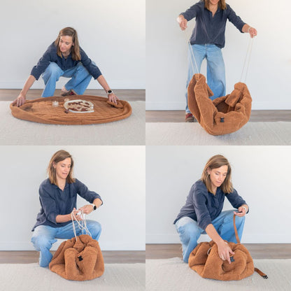 Play&Go Sac De Rangement / Couverture De Jeu Noomad Brown Teddy