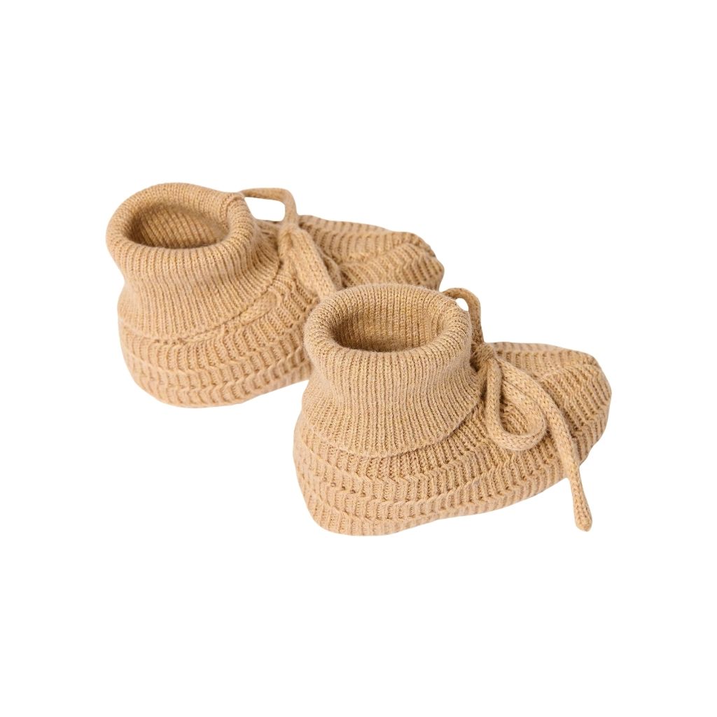Little Dutch Chaussons Tricoté Safari Friends Soft Tan Unisexe 0-3 M 