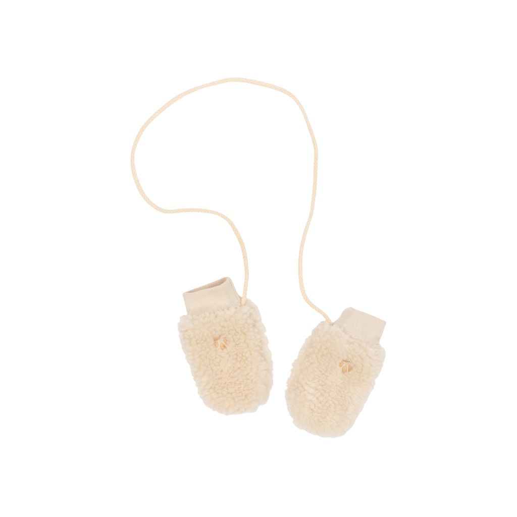 Little Dutch Gants Teddy 0-3 Mois Sand Unisexe 