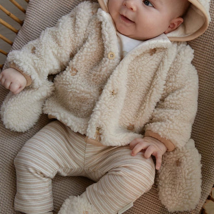 Little Dutch Gants Teddy 0-3 Mois Sand Unisexe 