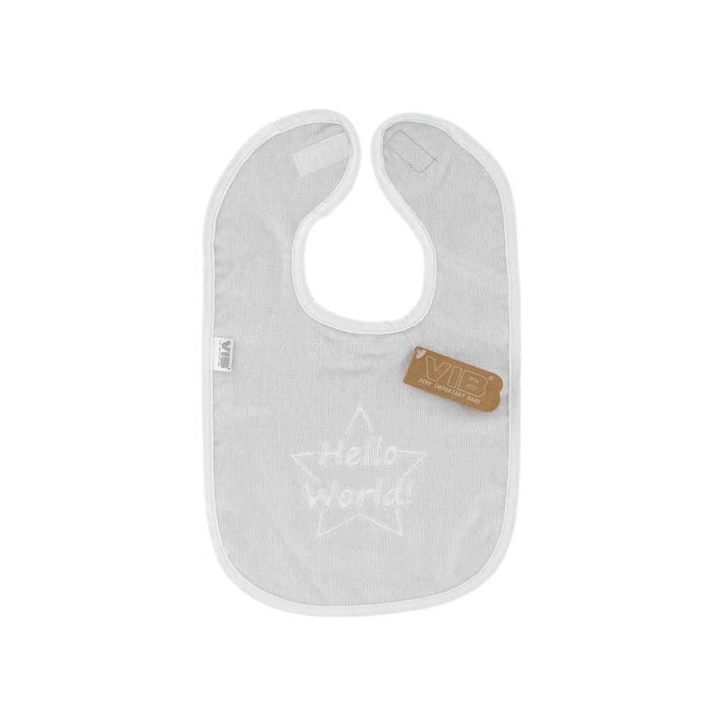 VIB Slabbetje "Hello World" Grey