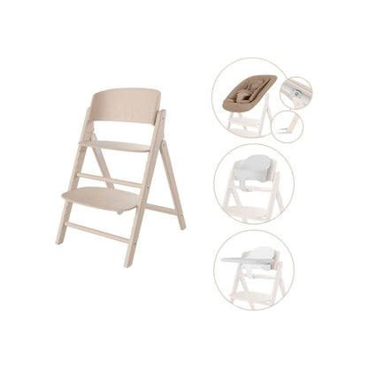 Cybex Chaise Haute Click & Fold 4-en-1 All Natural Light 