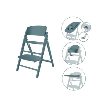 Cybex Chaise Haute Click & Fold 4-en-1 Stone Blue