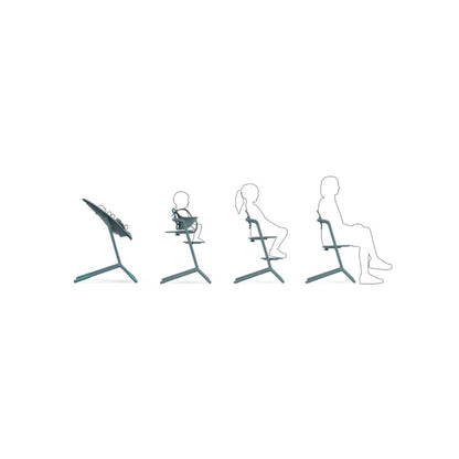 Cybex Eetstoel Lemo 4-in-1 Stone Blue
