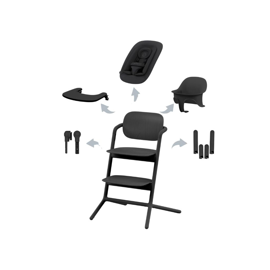 Cybex Chaise Haute 4-in-1 Stunning Black 