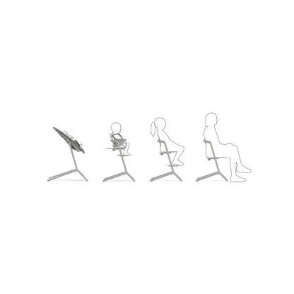 Cybex Eetstoel Lemo 4-in-1 Suede Grey