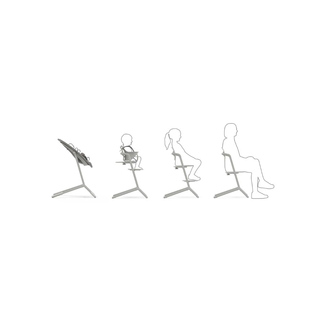 Cybex Eetstoel Lemo 2 Suede Grey