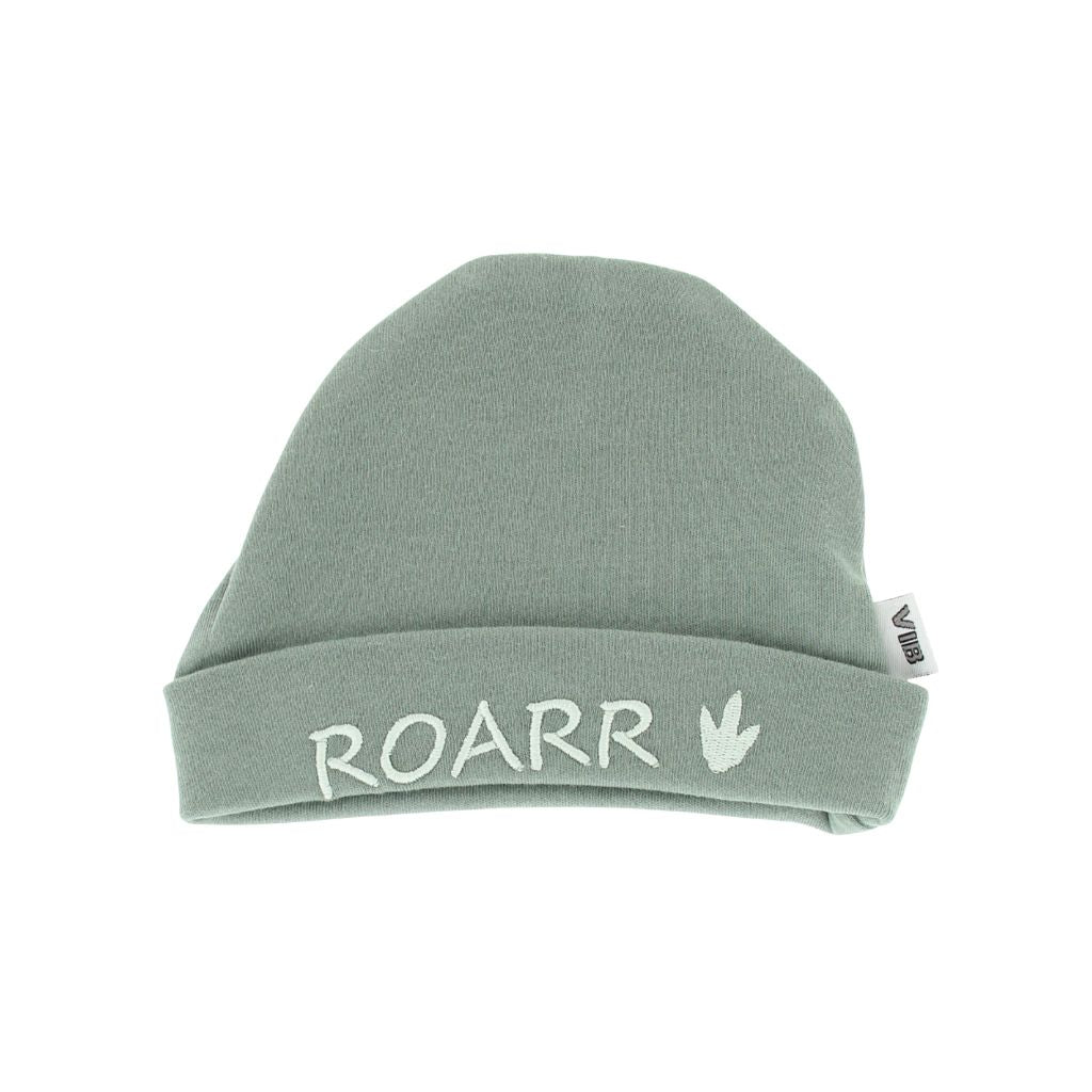 VIB Bonnet "DINO ROARR" Forrest Green Unisexe 0-3 m 