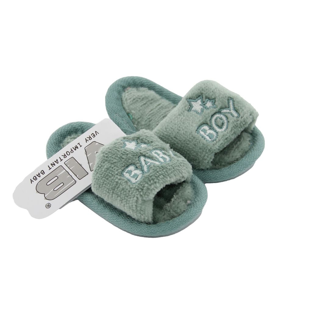 VIB Baby Slipper Mosgroen Jongens 0-3 m