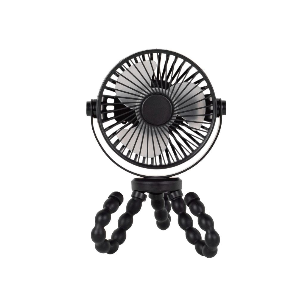 Titaniumbaby Ventilateur Rechargeable Pour Poussette Flexible Noir Universel