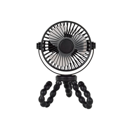 Titaniumbaby Ventilateur Rechargeable Pour Poussette Flexible Noir Universel