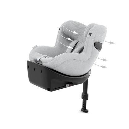 Cybex Autostoel Sirona Ti I-Size Plus Groep 0+/1 Platinum White