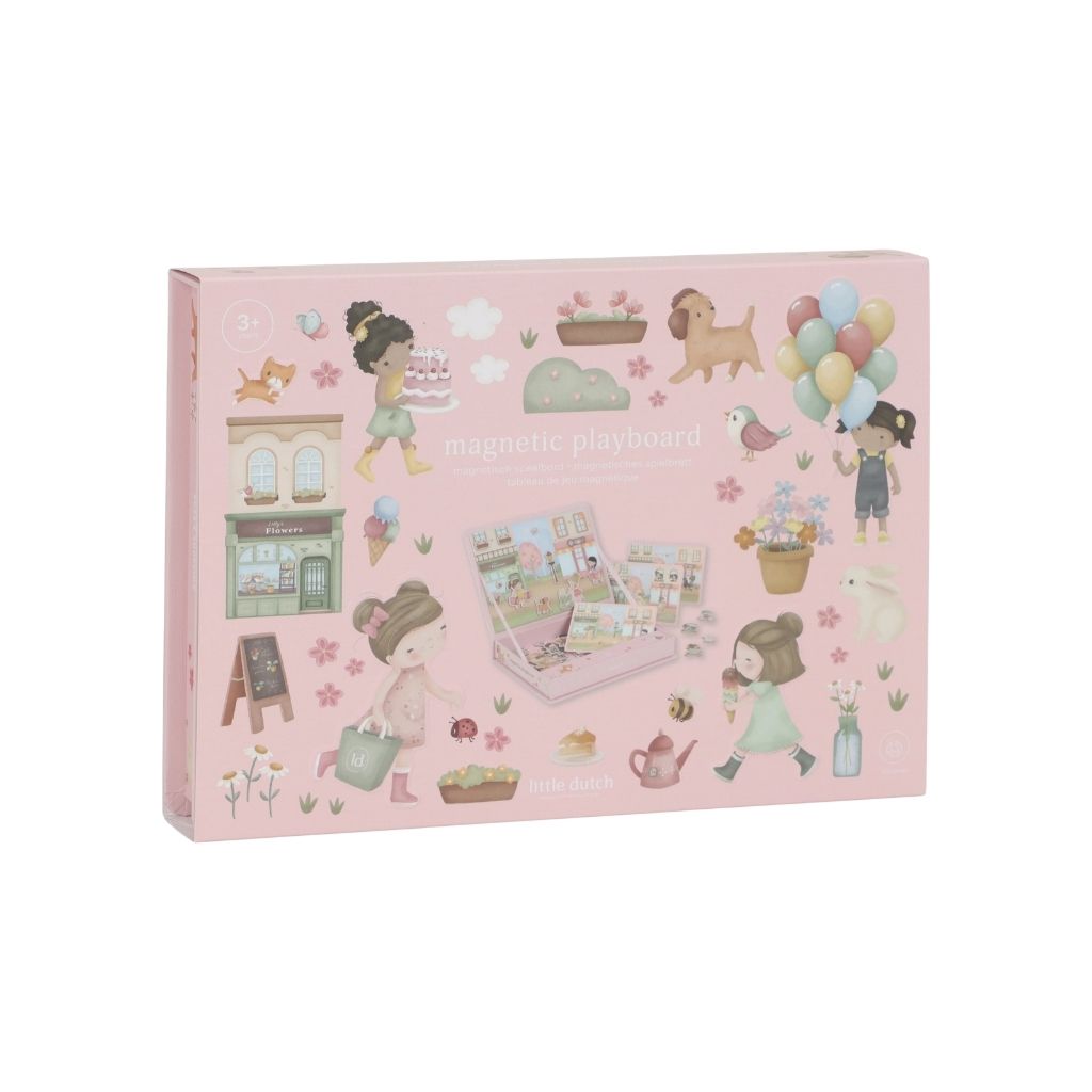 Little Dutch Tableau De Jeu Magnétique Rosa's Rue Commerçante Rose 