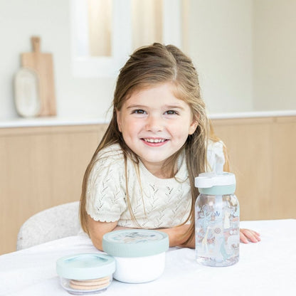 Mepal Drinkfles Met Rietje Safari Friends Groen 450 ml