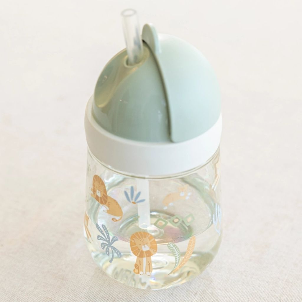 Mepal Gobelet Avec Paille Mio Safari Friends Vert 300 ml  