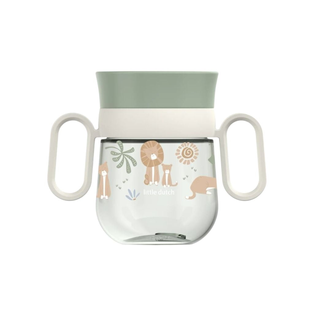 Mepal Gobelet d'apprentissage 360° Mio Safari Friends Vert 200 ml