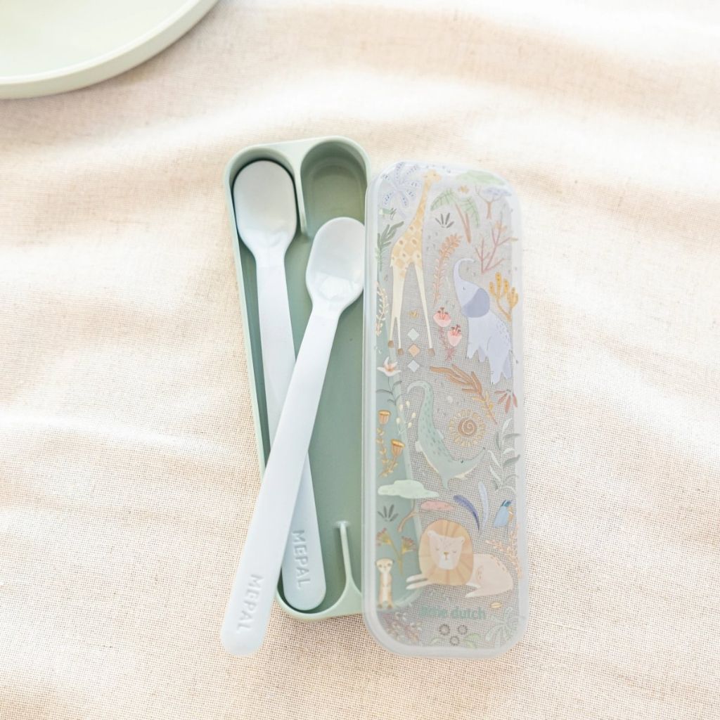 Mepal Babylepels Mio Safari Friends Groen – 2 Stuks