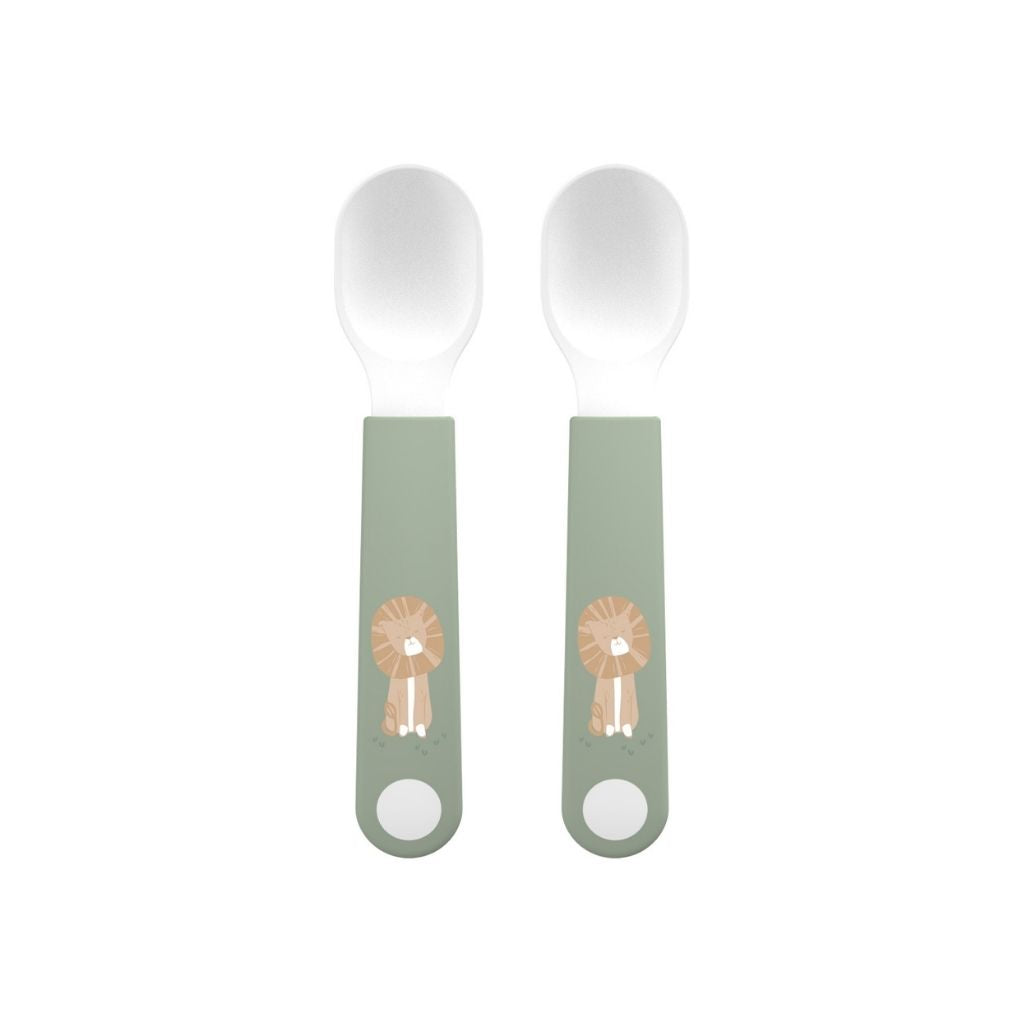 Mepal Cuillères Pour Bébés Mio Safari Friends Vert - 2 Pièces