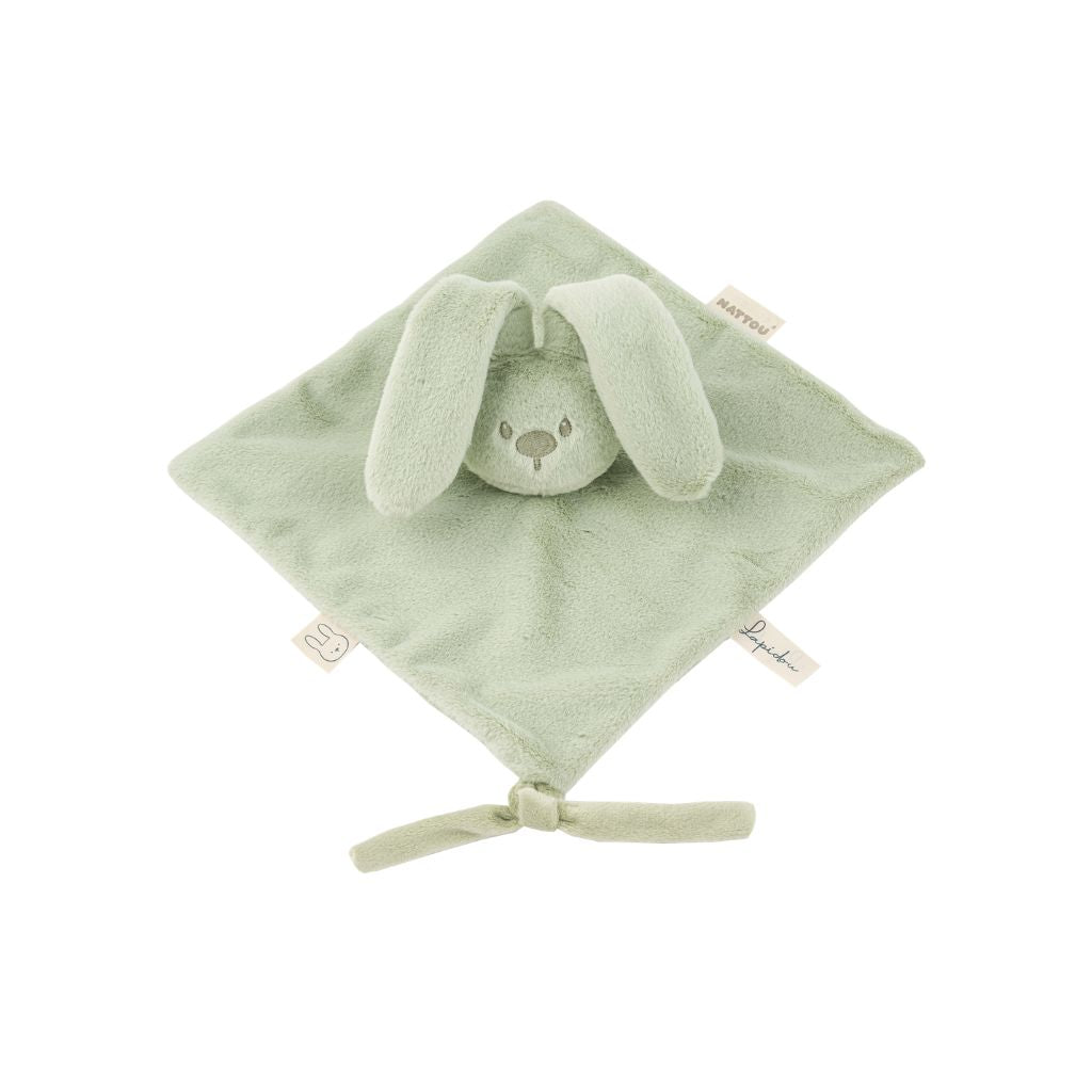 Nattou Doudou Lapidou Vert Tilleul  