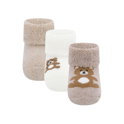 Ewers Chaussettes ONESIZE Teddy Latte Beige – 3 Paire 