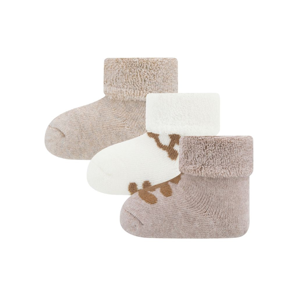 Ewers Chaussettes ONESIZE Teddy Latte Beige – 3 Paire 
