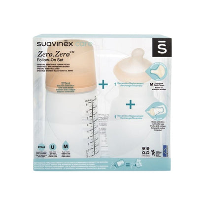 Suavinex Starterkit Zerø.Zerø Pink 270 ml