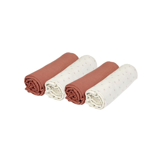 Dreambee Hydrofiele Doek Essentials Midroze – 4 Stuks